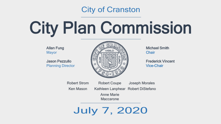 ci city ty pl plan an co commissio mission
