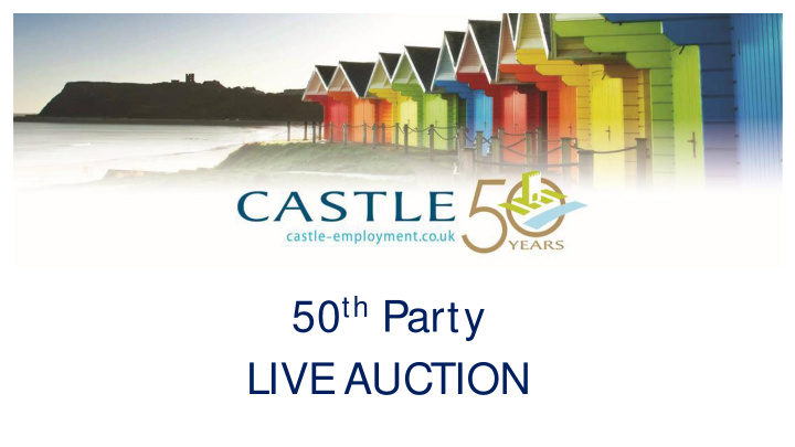 50 th party live auction 3 night stay at