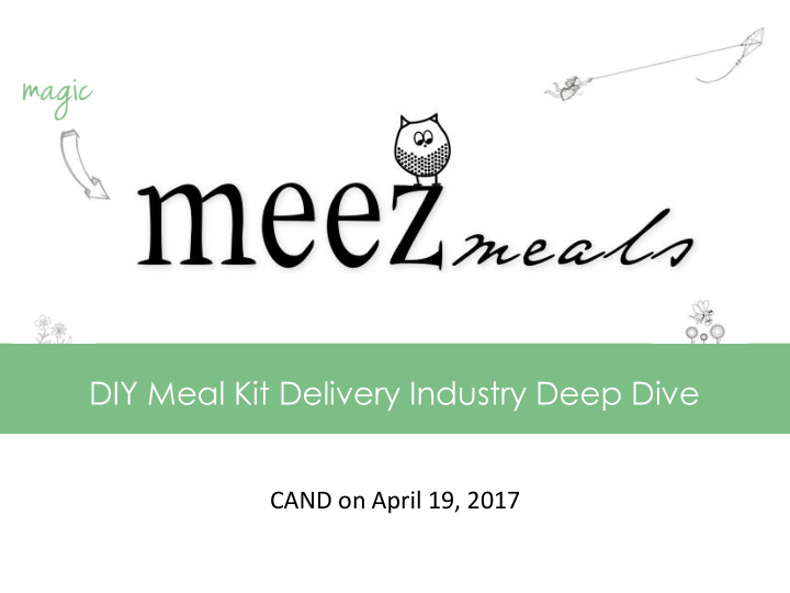 diy meal kit delivery industry deep dive