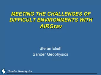 AIRGrav  AIRGrav  Stefan Elieff  Sander Geophysics  Sander Geophysics  Sander Geophysics
