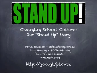 http:/  /goo.gl/pLcvJz  Central Woodlands: Who We Are  Today  s Targets  See the difference