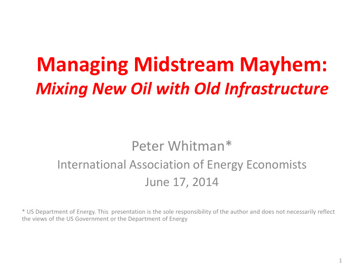 managing midstream mayhem