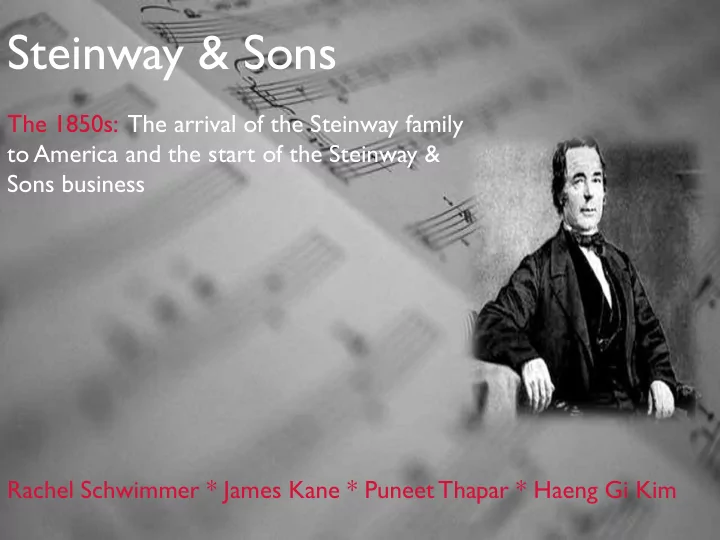 steinway sons