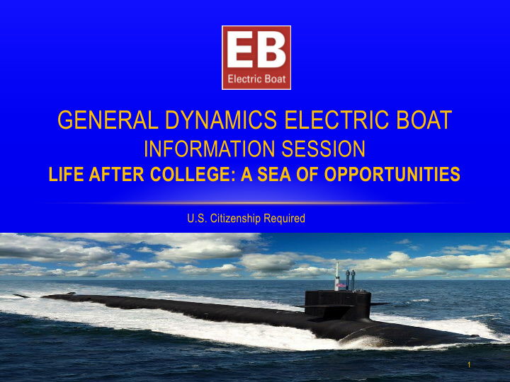 general dynamics electric boat