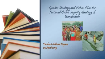 Ge  Gender  er St  Stra  rate  tegy  gy and Ac  Acti  tion  on Plan  an for  or  Nati  tional  onal