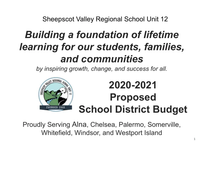 building a foundation of lifetime learning for our