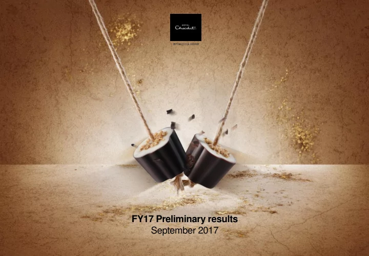 fy17 preliminary results