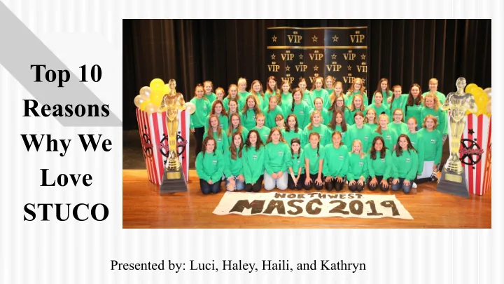 top 10 reasons why we love stuco