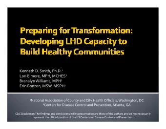 Ken Smith  (1)  The following personal financial relationships with  commercial interests relevant