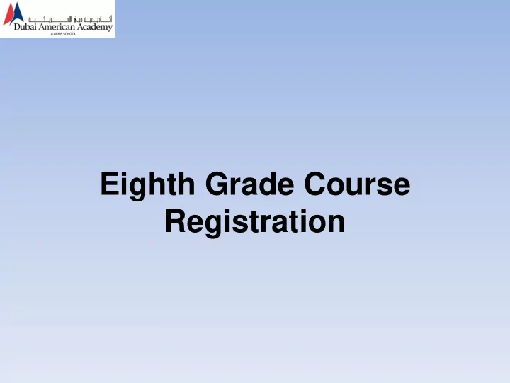 registration today s program