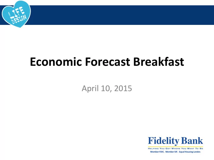economic forecast breakfast