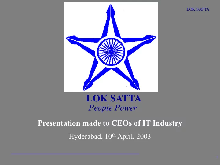 lok satta