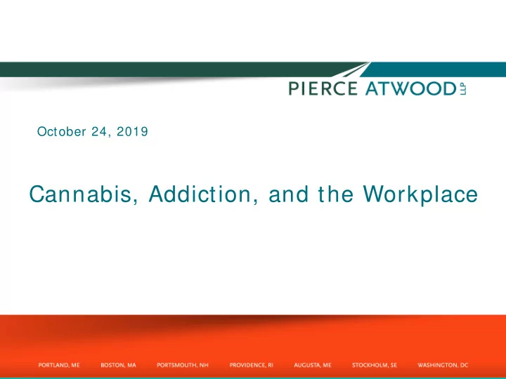 cannabis addiction and the workplace agenda