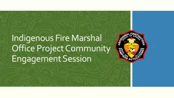 Office Project Community  Engagement Session  Territory Recognition/Acknowledgement and