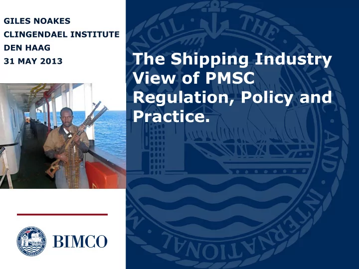 the shipping industry