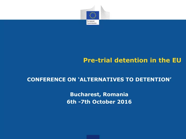 pre trial detention in the eu
