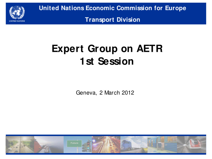 expert group on aetr 1st session
