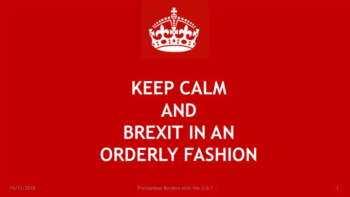 keep calm