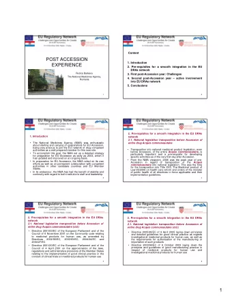 1  2. Pre-requisites for a smooth integration in the EU DRAs  NMA ORGANISATIONAL CHART  network