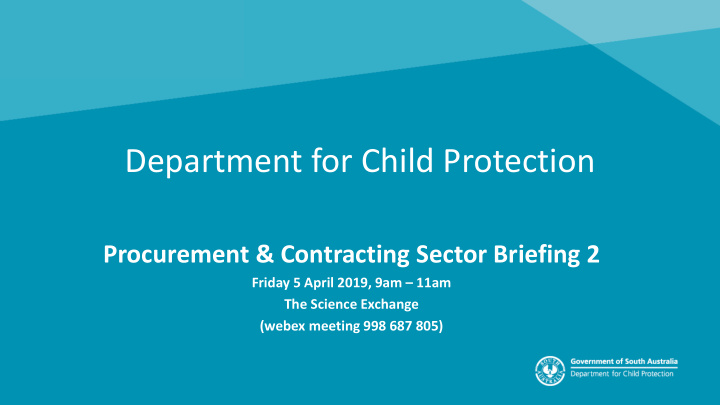 department for child protection