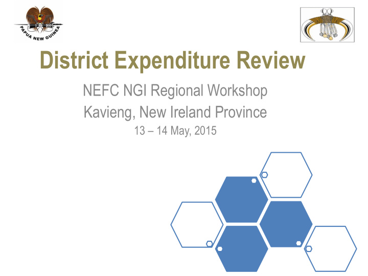 district expenditure review