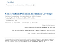 construction pollution insurance coverage