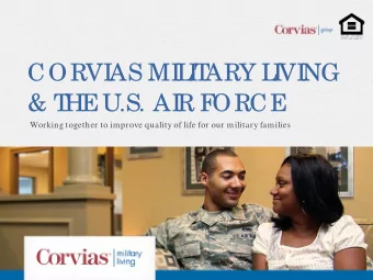 CORVI  AS MI  L  I  T  ARY L  I  VI  NG  &amp; T  HE  U.S. AI  R F  ORCE  Working together to