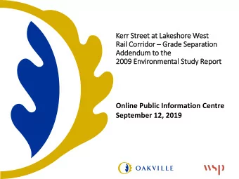 Addendum to th  the  20  2009  09 Environmental  l Stu  Study Report  Online Public Information