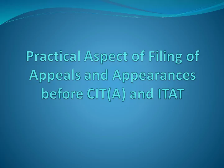 filing of appeal before cit a sections 246a and 248