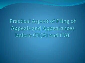Filing of appeal before CIT(A)  Sections  246A and 248  Section 246A provides for filing of