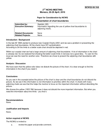 2 nd NCWG MEETING  Monaco, 26-29 April, 2016  Paper for Consideration by NCWG  Presentation of