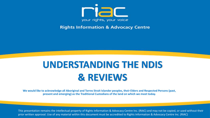 understanding the ndis