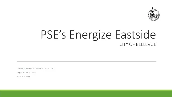 pse s energize eastside