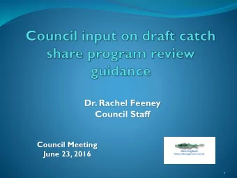 Council Staff  Council Meeting  June 23, 2016  1  The MSA requires periodic review of all