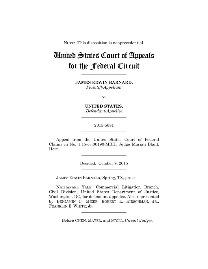 united states court of appeals for the federal circuit