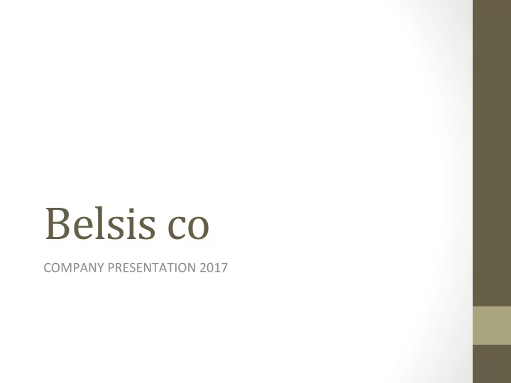 belsis co