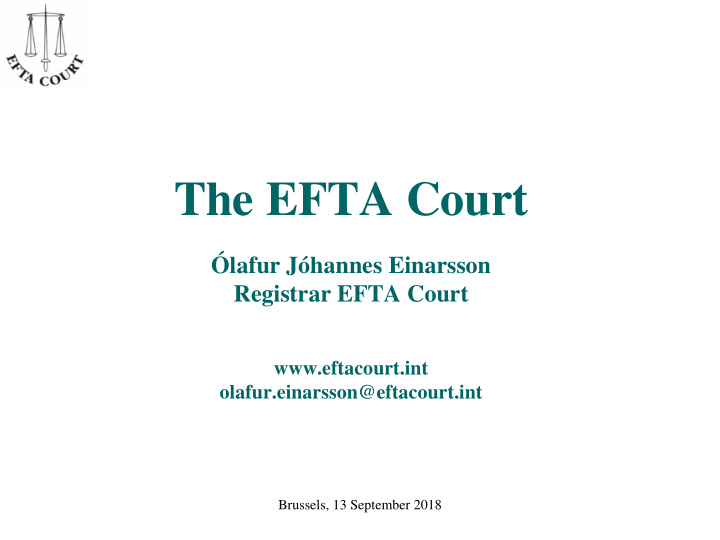 the efta court