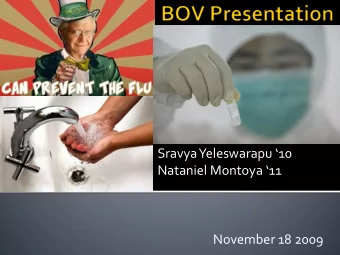 SravyaYeleswarapu 10  Nataniel Montoya 11  November 18 2009 17 th  Ranking among all