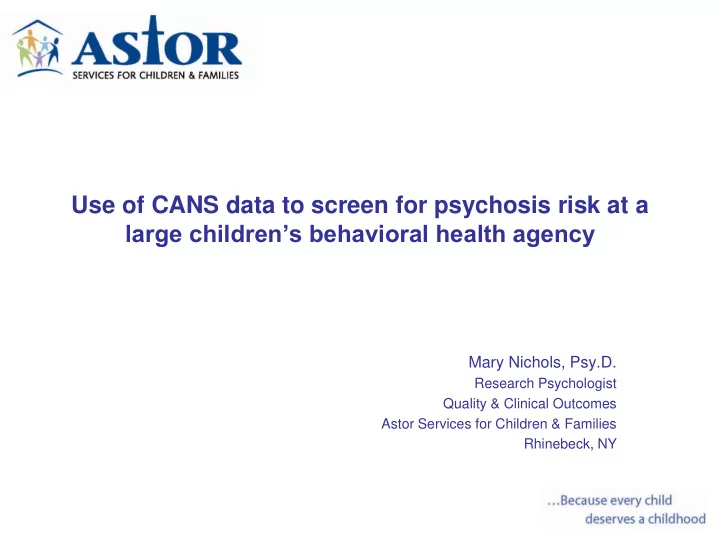 mary nichols psy d research psychologist quality amp