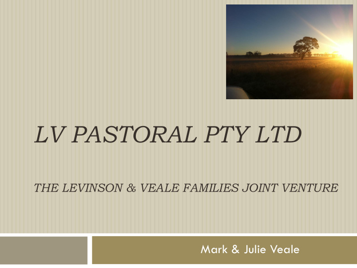 lv pastoral pty ltd