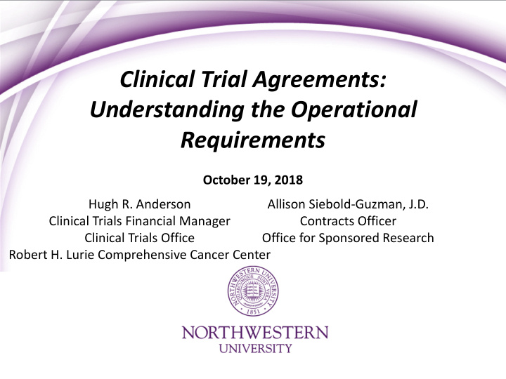clinical trial agreements understanding the operational