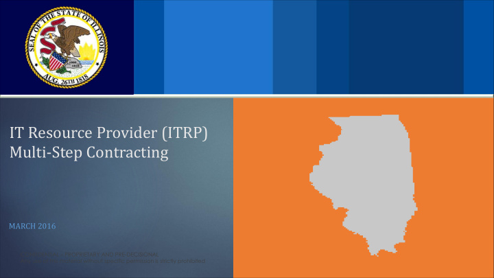 it resource provider itrp multi step contracting