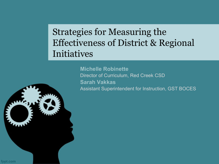 strategies for measuring the effectiveness of district