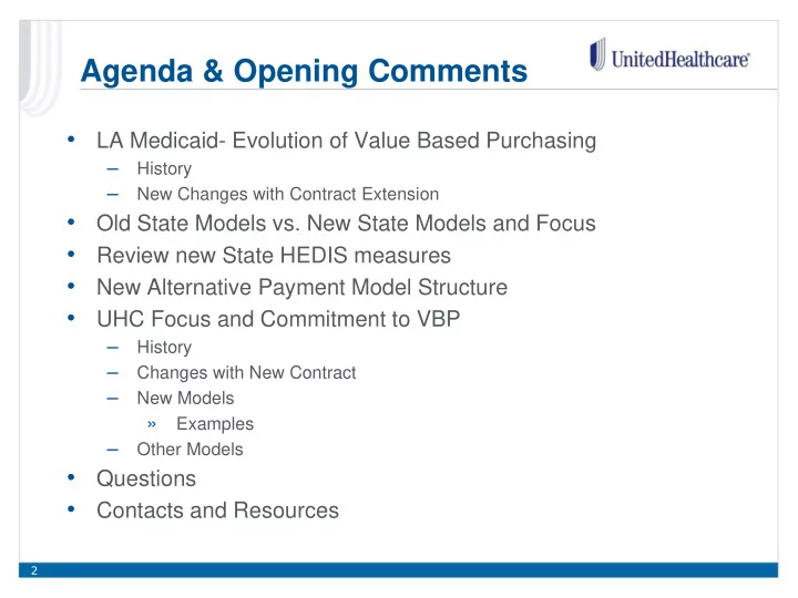 agenda amp opening comments
