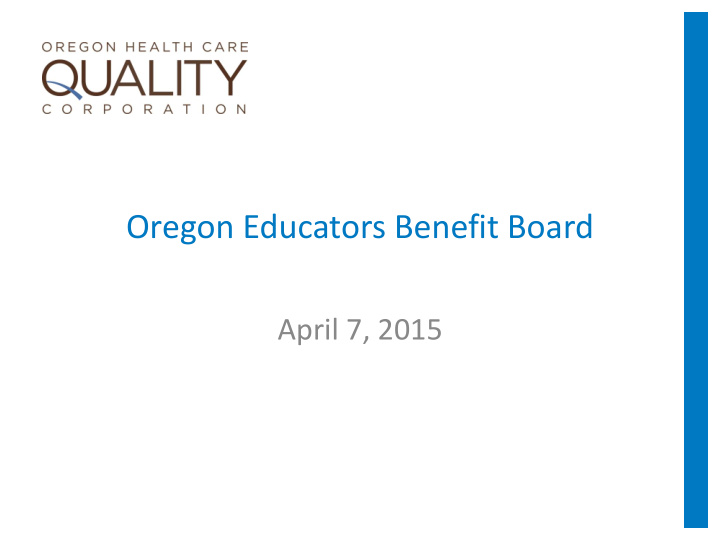 oregon educators benefit board