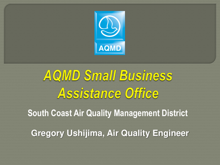 south coast air quality management district