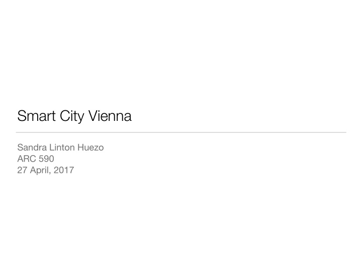 smart city vienna