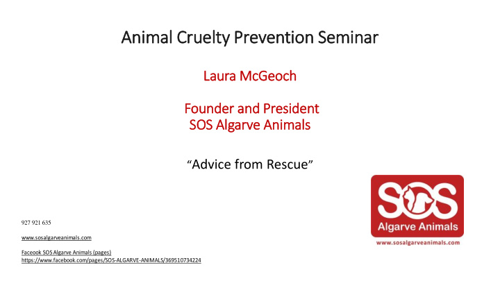 animal cru ruelty prevention seminar