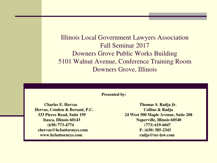 illinois local government lawyers association