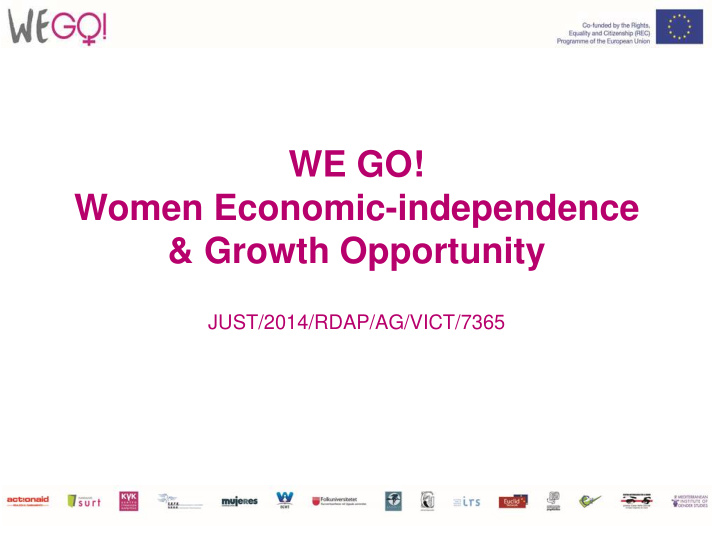 we go women economic independence growth opportunity